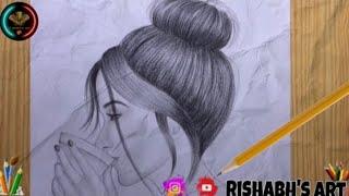 A Girl With Glass || Rishabh's Art || Sketching #lokartist  #sketchbookbyabhishek