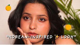  GRWM | Korean-Inspired Orange Glowy Makeup Look 