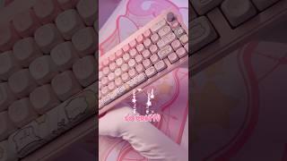 Building a pink keyboard #gaming #aesthetic #unboxing #pc #setup #asmr #kawaii #pink #keyboard