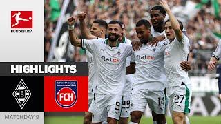 Borussia M'gladbach - 1. FC Heidenheim 2-1 | Highlights | Matchday 9 – Bundesliga 2023/24