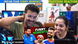 Pakistani Couple Reacts To Indian Cricket Team Funny Moments | Thug Life Moments | Sigma Moments