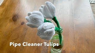 How to Make Pipe Cleaner Flowers - Tulips