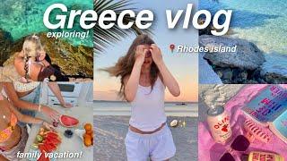 GREECE TRAVEL VLOG  exploring rhodes island, beaches, dinners + more!