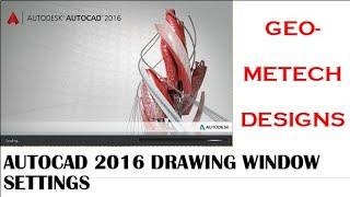 HOW TO SET AUTOCAD DRAWING WINDOW OF ANY HIGH VERSION