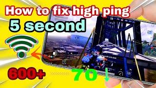 BGMI/PUBG High Ping Quick Fix |Boost internet Speed
