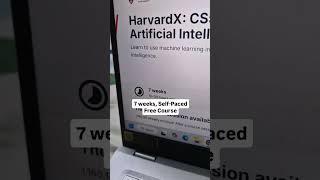 Harvard offers free AI course!  Learn AI basics from world-class profs. #CS50AI #Harvard #AI #ML
