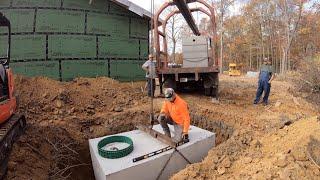 Installing a Septic System though the Woods on a Slope