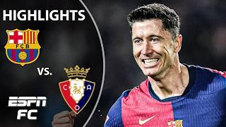 HIGHLY ANTICIPATED  Barcelona vs. Osasuna | LALIGA Highlights | ESPN FC
