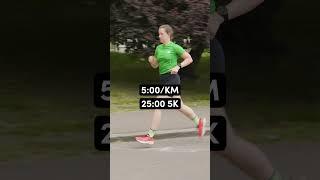 5KM Paces In Real Time #runningcommunity #5k