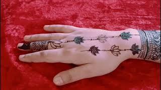 New Stylish back hand mehndi design || Mehndi ka design || mehndi design || learn mehndi with saba