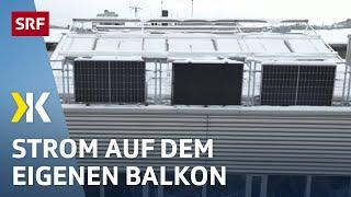 Solarpanels im Test: Solarstrom vom Balkon | 2023 | Kassensturz | SRF