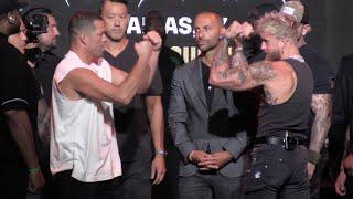 Jake Paul vs Nate Diaz Face-Offs BRAWL