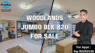 Jumbo in Woodlands Blk 820 FOR SALE by Saz - Sazali Sarwan (PropNex Realty)