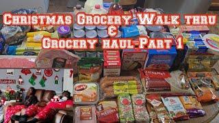 Holiday Christmas Grocery Haul $ Walk thru  Getting holiday food for a family of 16