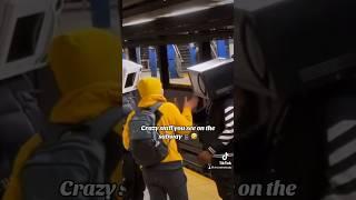 Crazy stuff you see on the subway   #Funny #Memes #Shorts