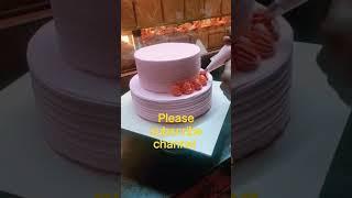2kg step strawberry cake#shorts #cake #ttn #strawberry #strawberrycake #strawberrycakerecipe #cakes