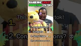 Ranking Crazy Prediction Filters #memes #filters #shorts #funny #viral #ranking