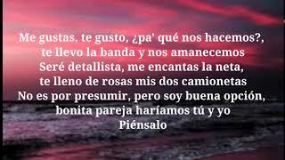 - Piénsalo - Banda MS (Letra)