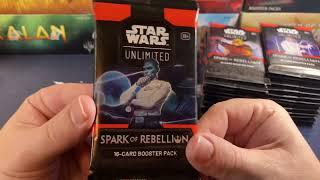 SWU Are You? Spark Of Rebellion Booster Box Opening Star Wars Unlimited First Set Alpha Printing!