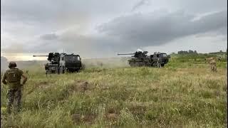 The KS-19 100-mm anti-aircraft gun is mounted on a truck used by Ukrainian soldiers