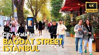 Istanbul, Turkey  Bagdat Street 4K Walking Tour | The Most Luxurious & Fashion Street Vibes