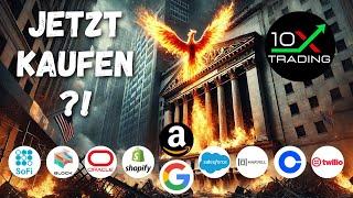 "10 AKTIEN IM CHECK" Amazon Alphabet Coinbase Block SoFi Shopify Oracle Salesforce Marvell Twilio