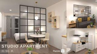 Studio Apartment Interior Design in Planner 5D by Ayuh