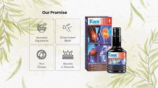 Kwik Pain Relieving Oil 120ml | Helpful in all type of Back Pain, Neck Pain, Knee Pain