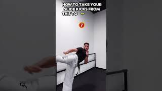 How to improve your slide kicks in 2 easy steps! #taekwondoitf #sidekick #taekwondo #drills