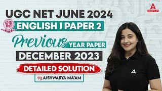 UGC NET English Literature Previous Question Papers With Answers #1 | English By Aishwarya Puri
