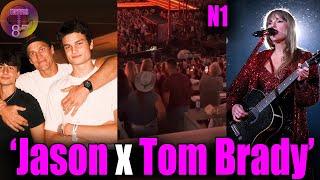 Jason & Tom Brady VIBING as Taylor Swift THANKS Donna Kelce at Eras Tour Miami N1