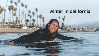 week in my life (winter surfing in california)