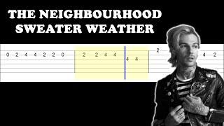 The Neighbourhood - Sweater Weather (Easy Guitar Tabs Tutorial)