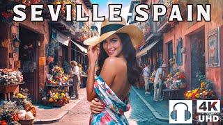 SEVILLE SPAIN  HOMELAND OF FLAMENCO  | 4K UHD Walking Tour with Captions