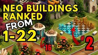 Ranking Neo Buildings from 1-22 on Forge of Empires |  FoE | 2025