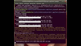 install pip3/virtualenv/activate virtualenv/install django/run stop server deactivate virtualenv