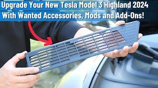 Upgrade Your New Tesla Model 3 Highland 2024 with Wanted Accessories, Mods and Add-Ons!