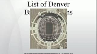 List of Denver Broncos seasons