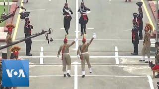 Ceremony at India Border Ends Independence Day  | VOA News