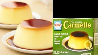 Caramel Dessert/malayalam/Greens Vanilla flavour with caramel topping/ Caramel pudding mix