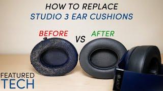 How to Replace Beats Studio 3 Earpads | Studio 3 Ear Cushion Replacement | Featured Tech (2021)