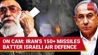 On CAM: Iranian Missile's DIRECT HITS Shake Central Israel; Sirens Blare, Dozens Injured I Aftermath