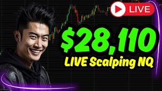 April 8 LIVE Trading NQ Futures Gap UP and 1,100+pts SELL!!