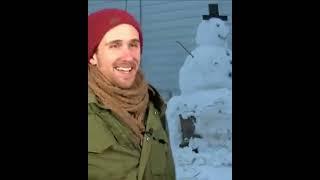 How does a truck do when it goes up against Frosty the Snowman...ON A TREE STUMP