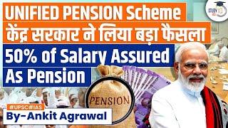 What is Unified Pension Scheme (UPS)? How is it different from NPS? | Economy