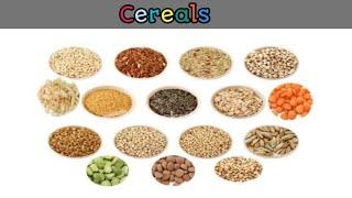 Cereals names l Cereal name in English with pictures l basic learning l Kidz Activities