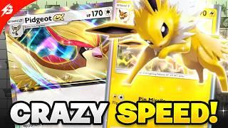 This Jolteon Deck is INSANELY FAST! (Pidgeot EX BUFF) Pokemon TCG Pocket