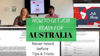 How to Get Job Ready for Australia(2023) | Important Tips&Tricks #internationalstudents 