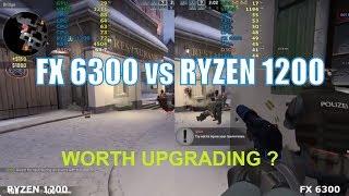 AMD FX 6300 vs Ryzen 3 1200 with gtx 1060 | Worth upgrading to AM4 ?