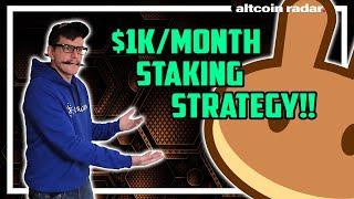 How to Make $1000 Per Month Passive Income by Staking Crypto!! 